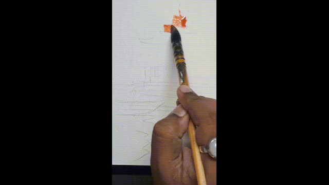 Watercolor Painting Process 2